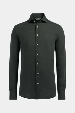SUITSUPPLY Hemd Grün Slim Fit-Männlich Casual Hemden
