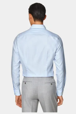 SUITSUPPLY Hemd Hellblau Gestreift Extra Slim Fit-Männlich Klassische Hemden