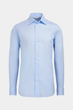 SUITSUPPLY Hemd Hellblau Slim Fit-Männlich Klassische Hemden