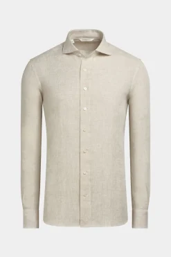 SUITSUPPLY Hemd Sand Slim Fit-Männlich Casual Hemden