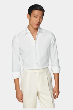 SUITSUPPLY Hemd Weiss Extra Slim Fit-Männlich Klassische Hemden