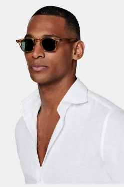 SUITSUPPLY Hemd Weiss Slim Fit-Männlich Casual Hemden