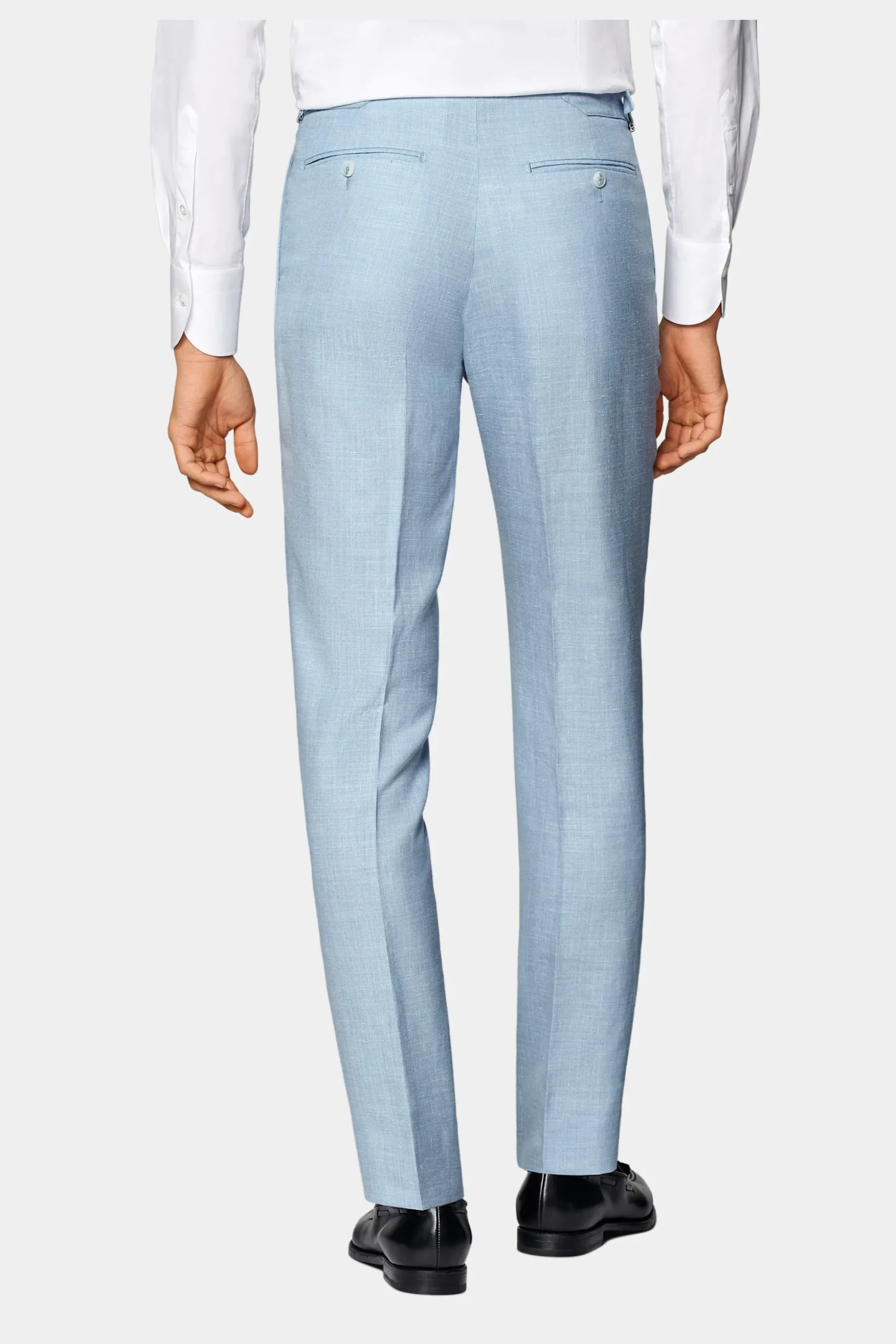 SUITSUPPLY Lazio Anzug Dreiteiler Hellblau-Männlich Hochzeitsanzüge