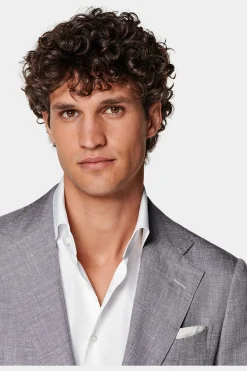SUITSUPPLY Lazio Anzug Dreiteiler Purpur-Männlich Casual Anzüge