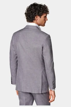 SUITSUPPLY Lazio Anzug Dreiteiler Purpur-Männlich Casual Anzüge