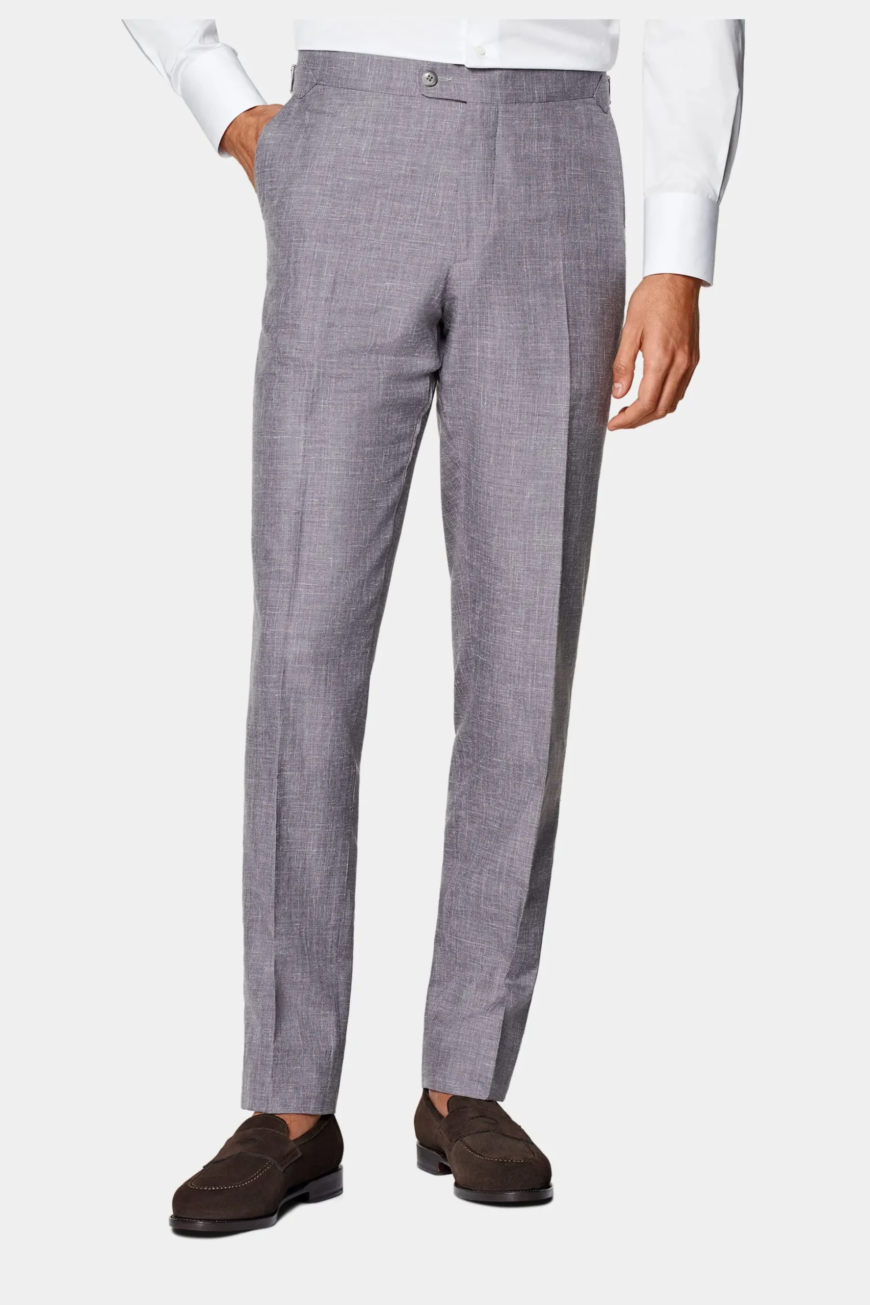 SUITSUPPLY Lazio Anzug Dreiteiler Purpur-Männlich Casual Anzüge
