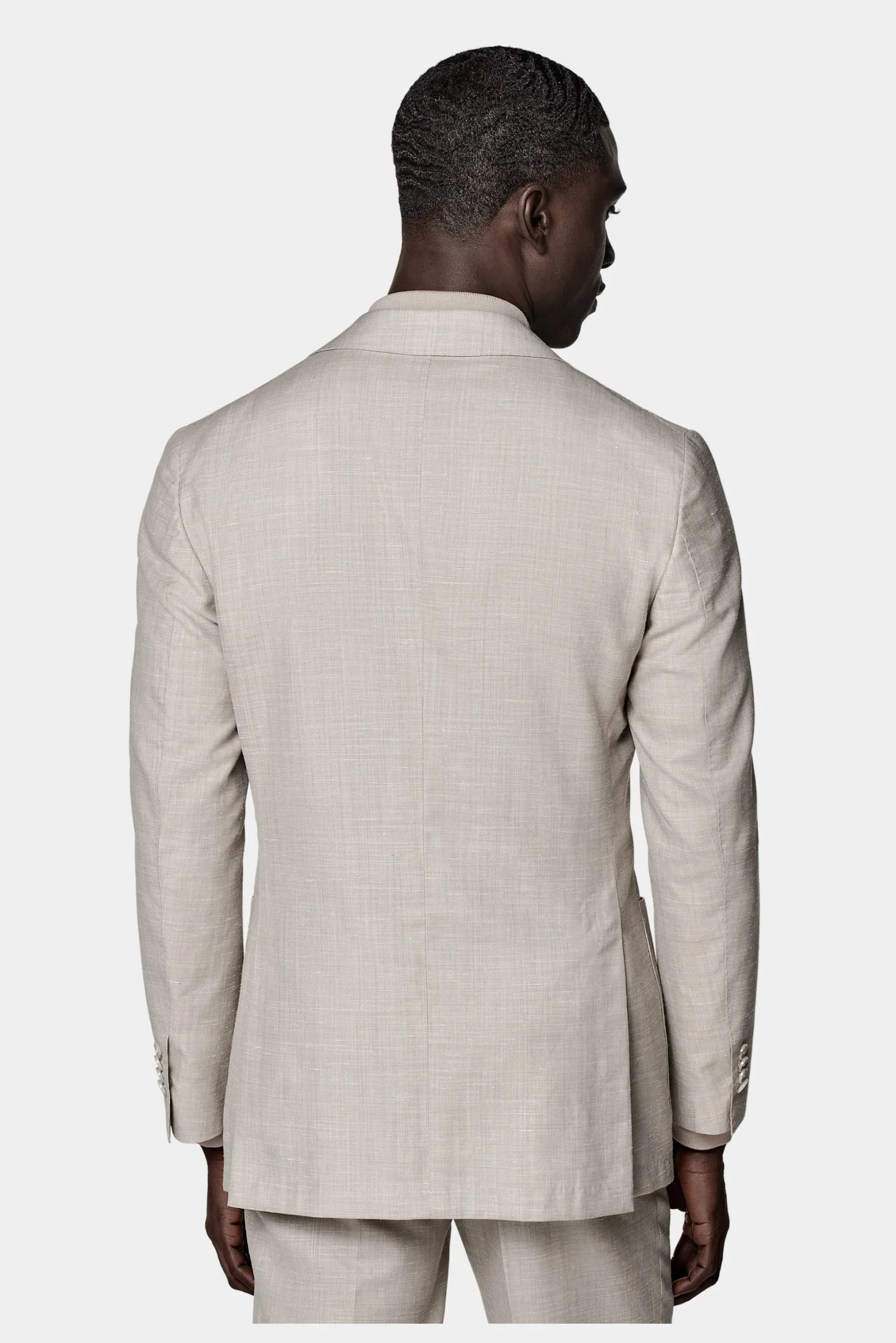SUITSUPPLY Lazio Anzug Dreiteiler Sand-Männlich Casual Anzüge