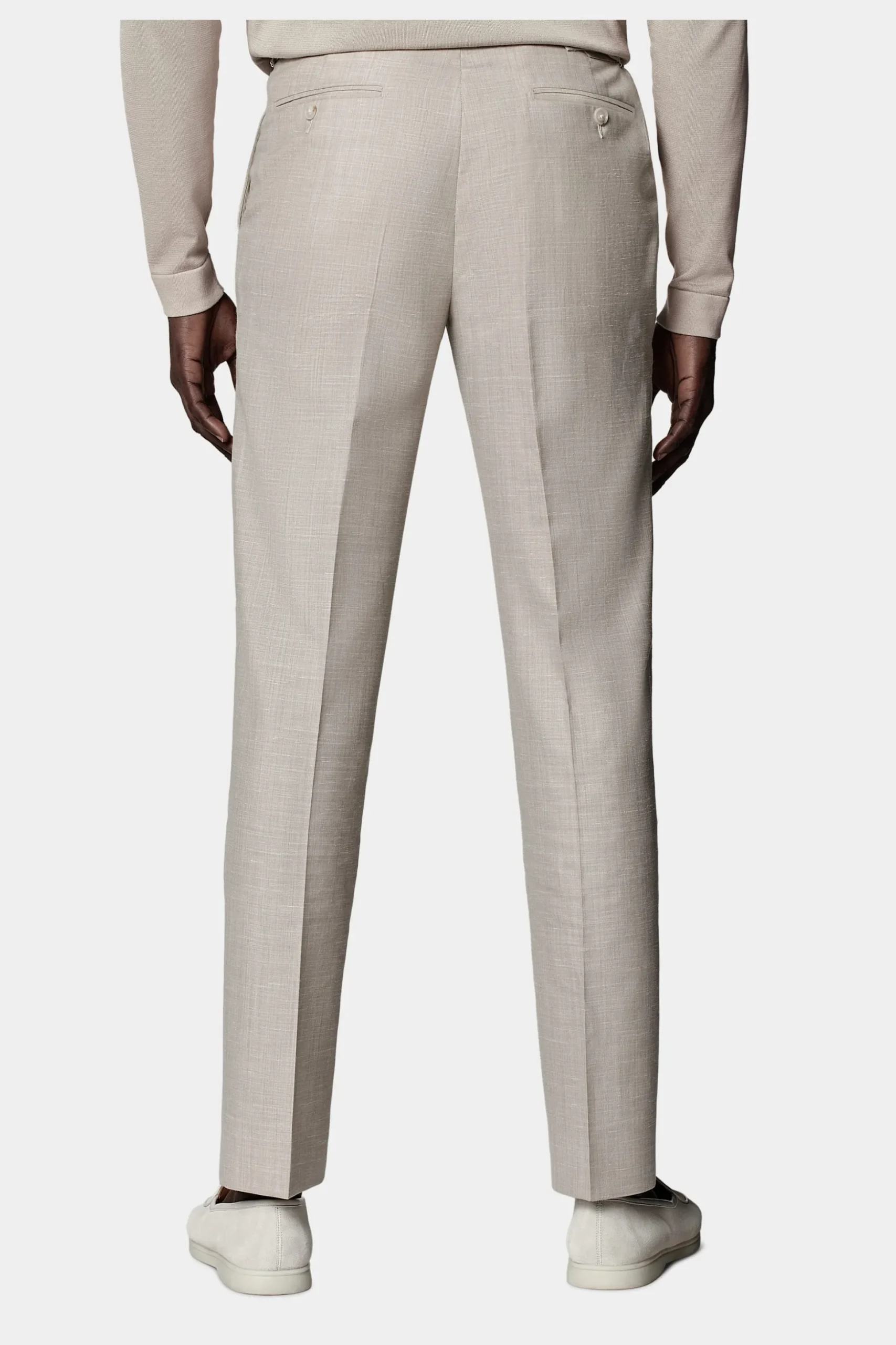 SUITSUPPLY Lazio Anzug Dreiteiler Sand-Männlich Casual Anzüge