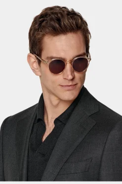 SUITSUPPLY Lazio Anzug Dunkelgrau-Männlich Business Anzüge