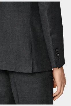SUITSUPPLY Lazio Anzug Dunkelgrau-Männlich Business Anzüge