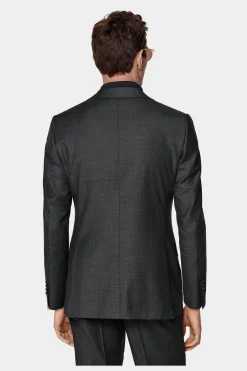 SUITSUPPLY Lazio Anzug Dunkelgrau-Männlich Business Anzüge