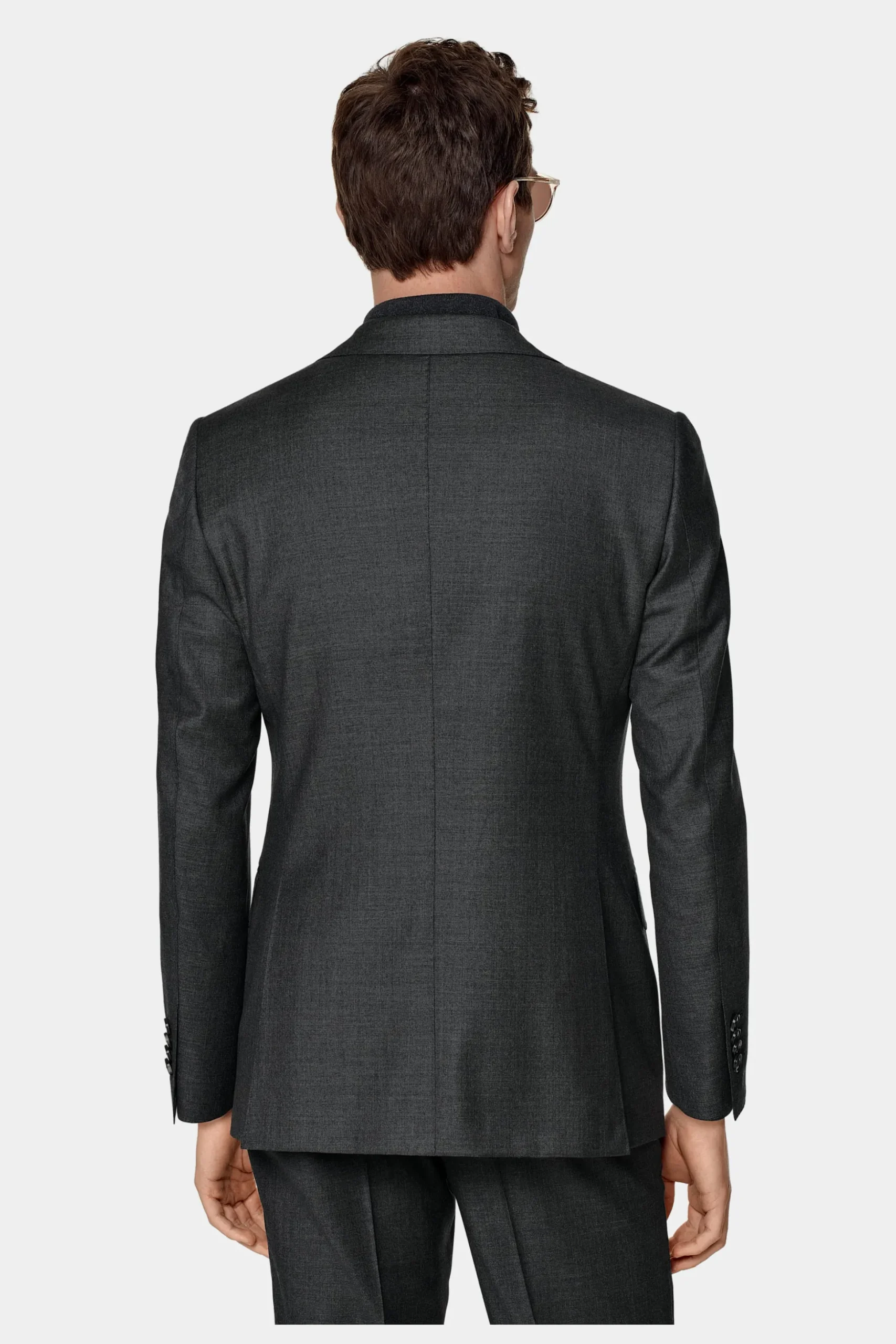 SUITSUPPLY Lazio Anzug Dunkelgrau-Männlich Business Anzüge