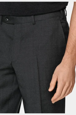 SUITSUPPLY Lazio Anzug Dunkelgrau-Männlich Business Anzüge