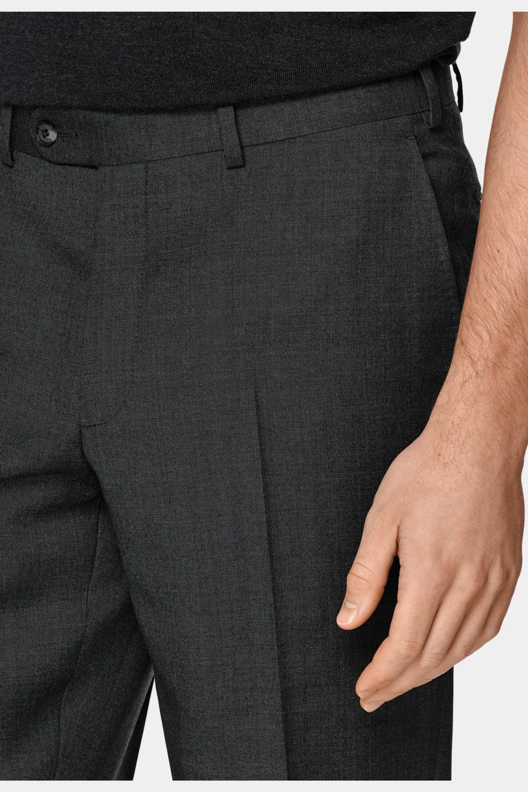 SUITSUPPLY Lazio Anzug Dunkelgrau-Männlich Business Anzüge