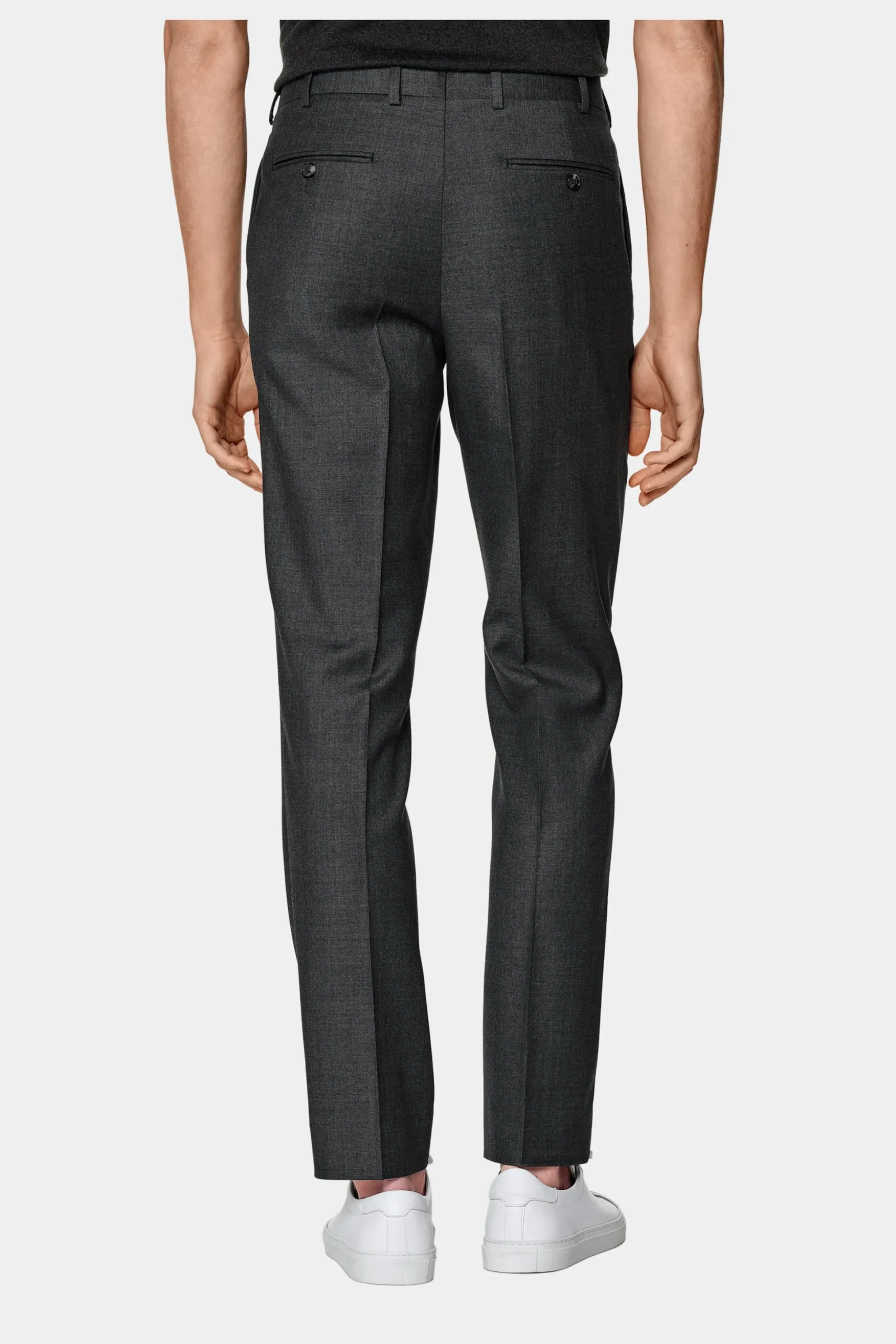 SUITSUPPLY Lazio Anzug Dunkelgrau-Männlich Business Anzüge