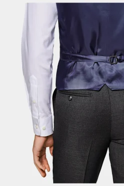 SUITSUPPLY Lazio Anzug Dunkelgrau-Männlich Business Anzüge