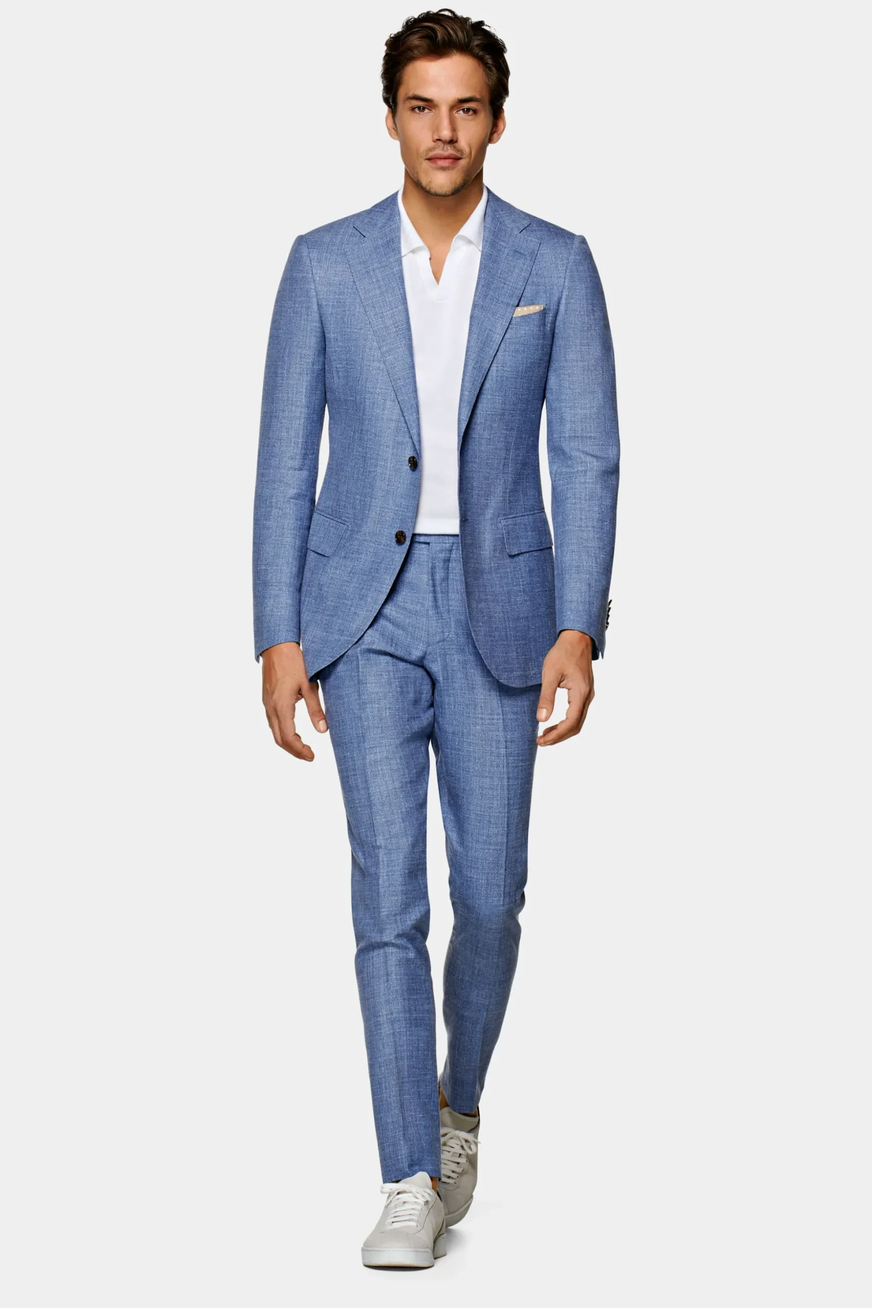 SUITSUPPLY Lazio Anzug Hellblau-Männlich Casual Anzüge