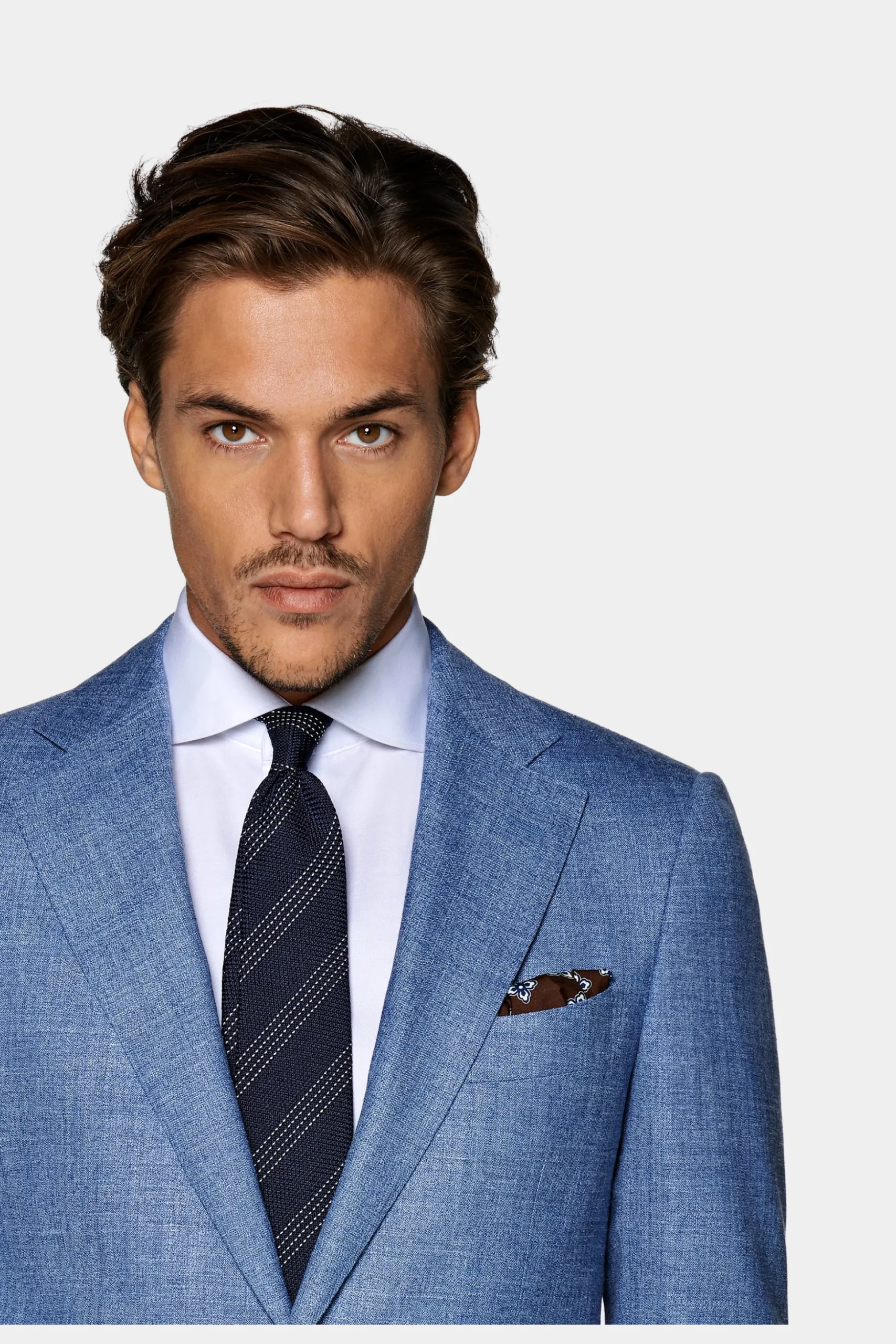 SUITSUPPLY Lazio Anzug Hellblau-Männlich Casual Anzüge