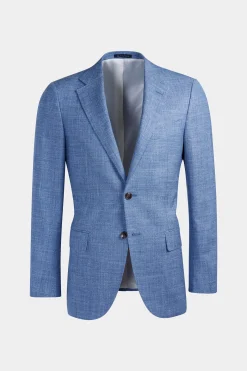 SUITSUPPLY Lazio Anzug Hellblau-Männlich Casual Anzüge