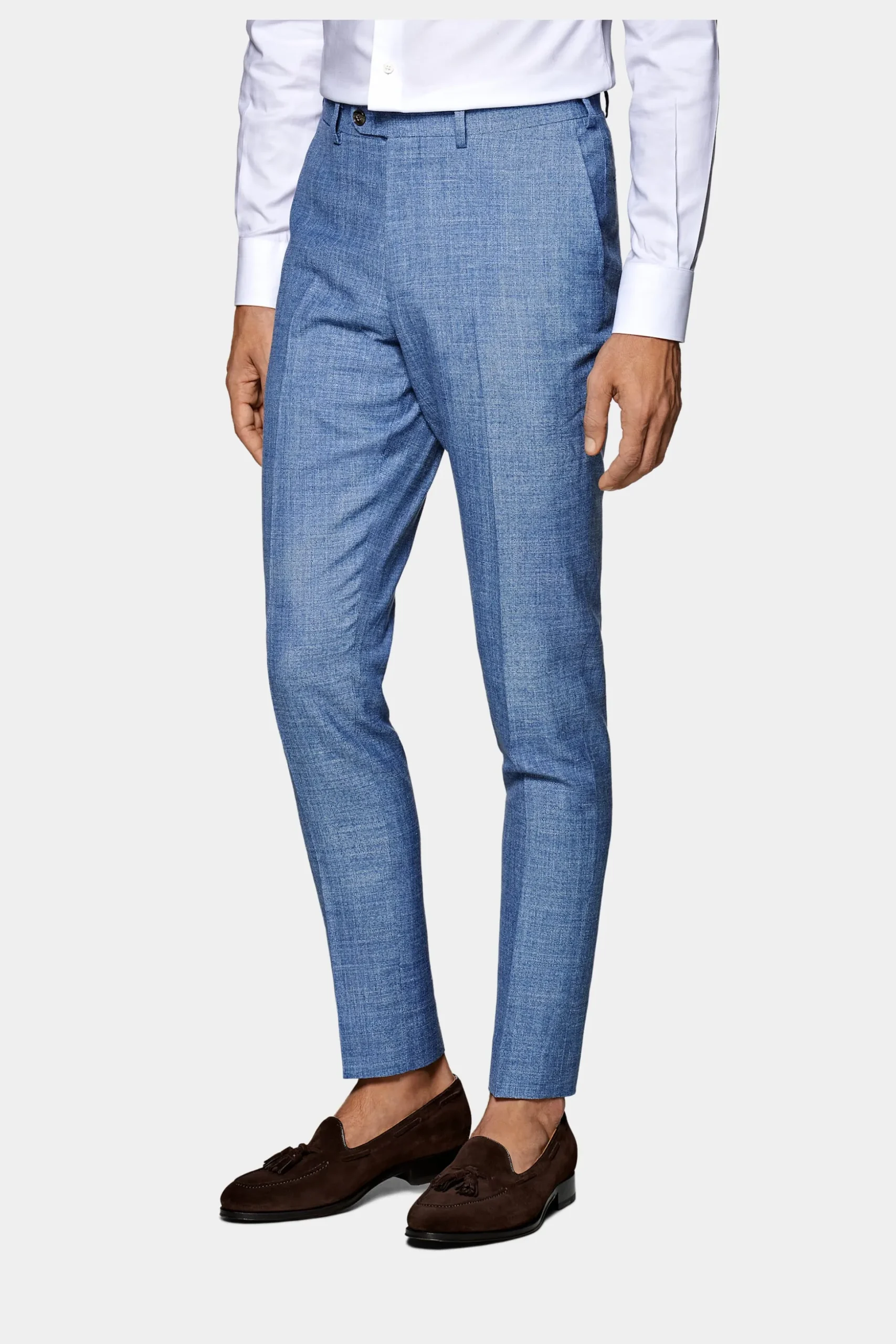 SUITSUPPLY Lazio Anzug Hellblau-Männlich Casual Anzüge