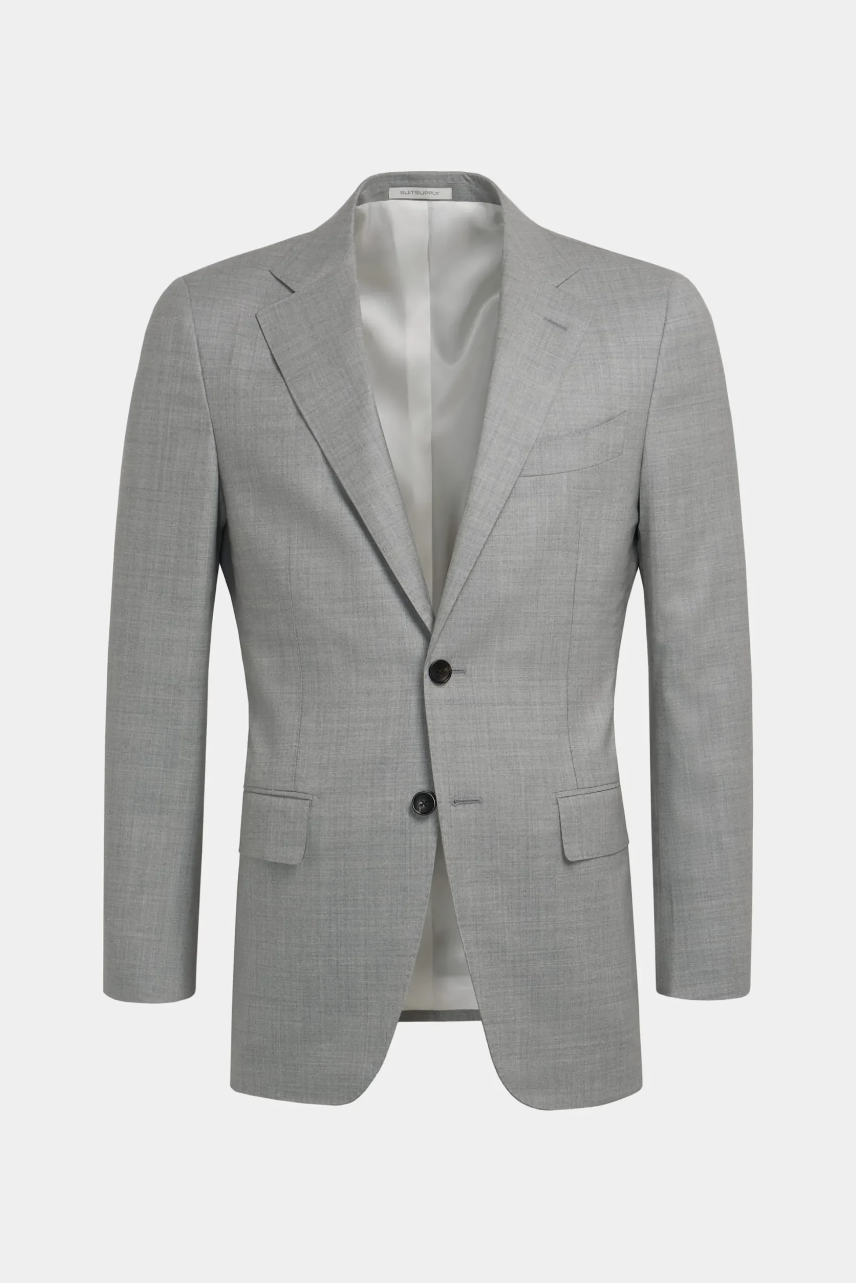 SUITSUPPLY Lazio Anzug Hellgrau-Männlich Business Anzüge