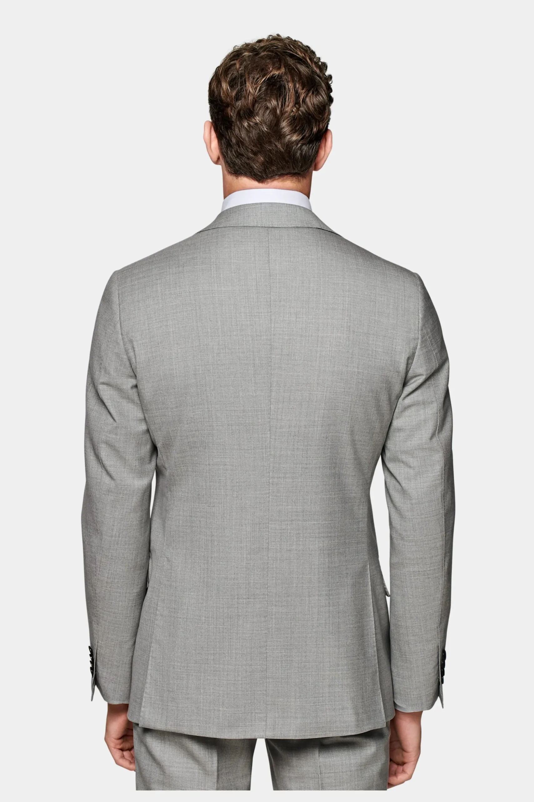 SUITSUPPLY Lazio Anzug Hellgrau-Männlich Business Anzüge