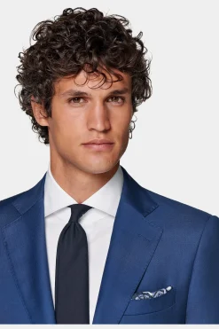 SUITSUPPLY Lazio Anzug Mittelblau-Männlich Business Anzüge