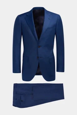 SUITSUPPLY Lazio Anzug Mittelblau-Männlich Business Anzüge
