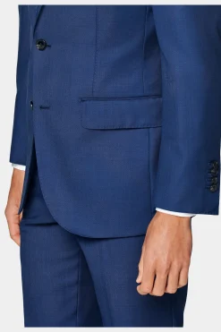 SUITSUPPLY Lazio Anzug Mittelblau-Männlich Business Anzüge
