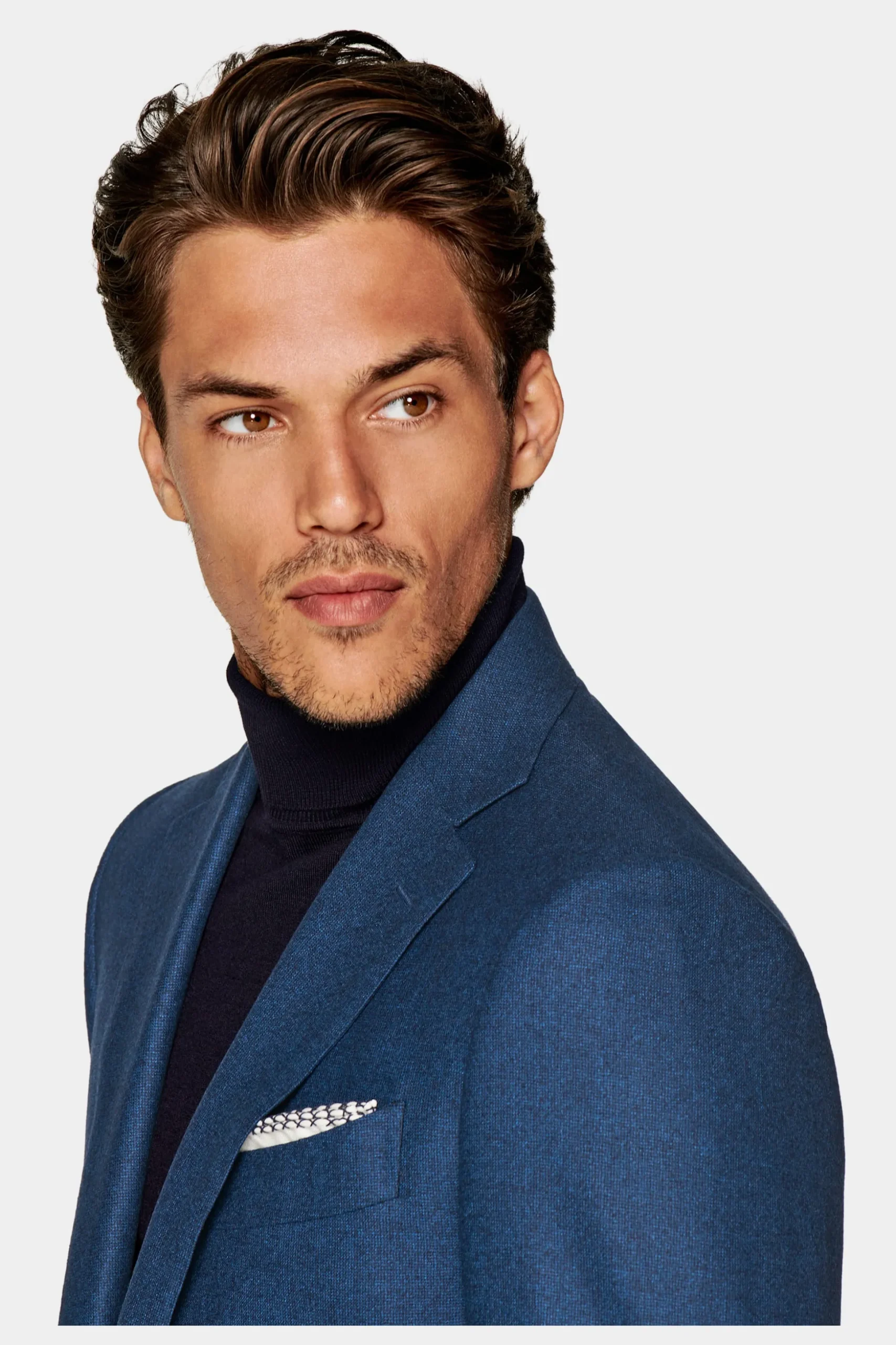 SUITSUPPLY Lazio Anzug Mittelblau-Männlich Business Anzüge