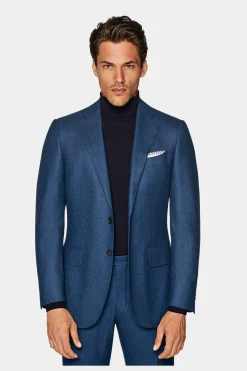 SUITSUPPLY Lazio Anzug Mittelblau-Männlich Business Anzüge