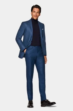 SUITSUPPLY Lazio Anzug Mittelblau-Männlich Business Anzüge