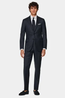 SUITSUPPLY Lazio Anzug Navy-Männlich Business Anzüge