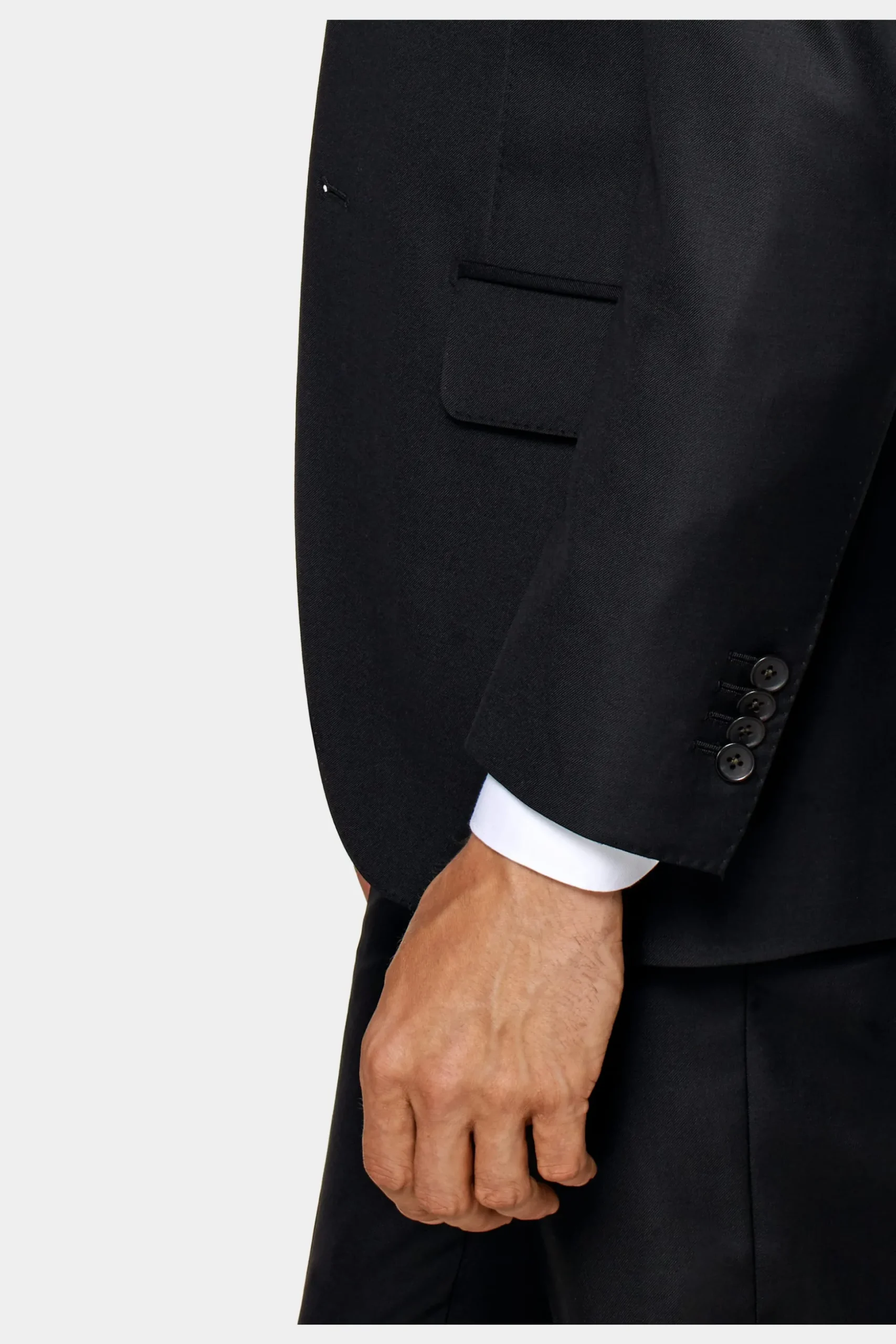 SUITSUPPLY Lazio Anzug Schwarz-Männlich Business Anzüge