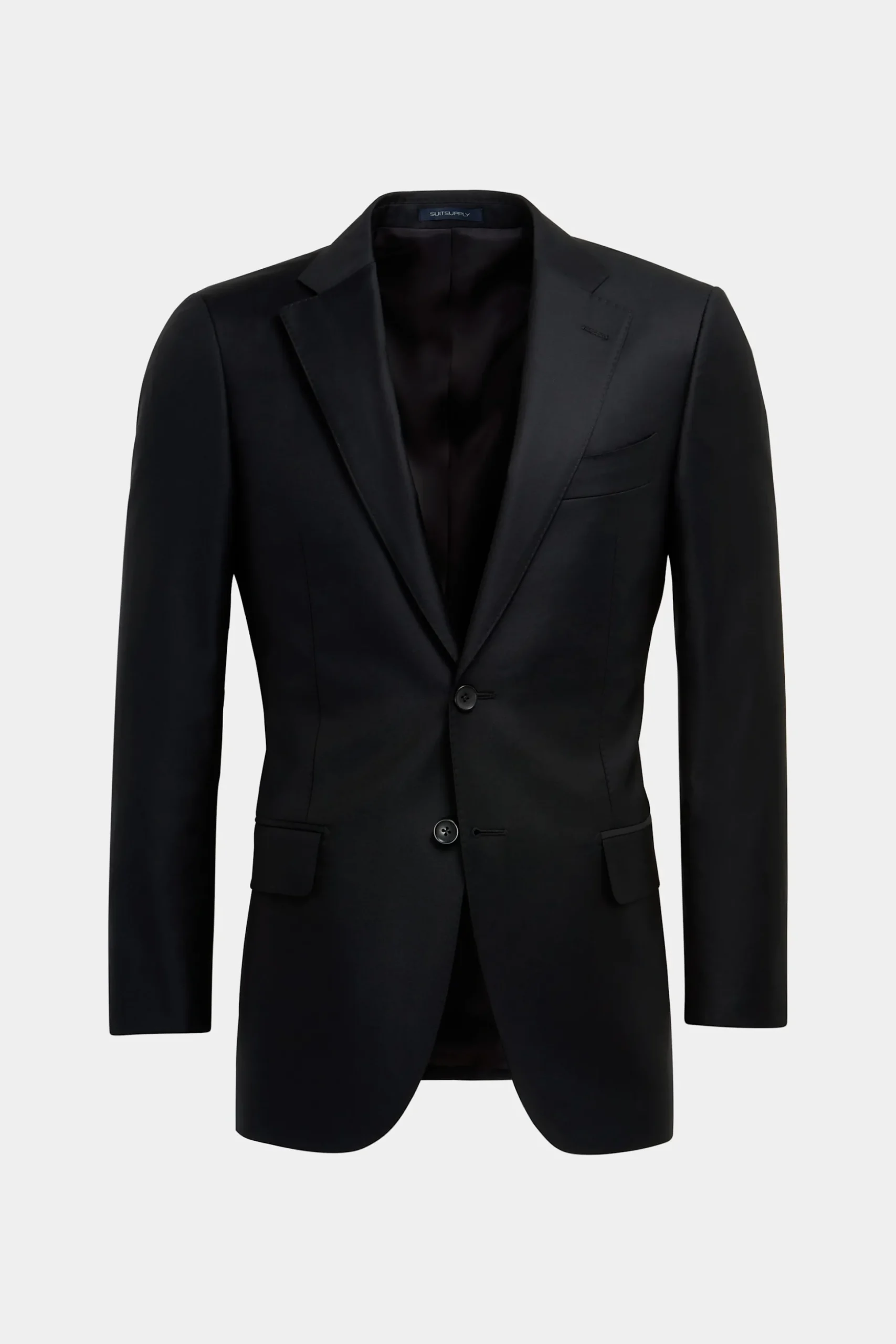 SUITSUPPLY Lazio Anzug Schwarz-Männlich Business Anzüge