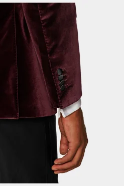 SUITSUPPLY Lazio Dinnerjackett Burgunderrot-Männlich Dinnerjacketts