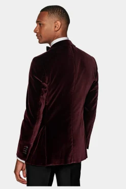 SUITSUPPLY Lazio Dinnerjackett Burgunderrot-Männlich Dinnerjacketts