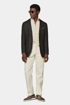 SUITSUPPLY Lazio Sakko Dunkelbraun-Männlich Klassische Sakkos