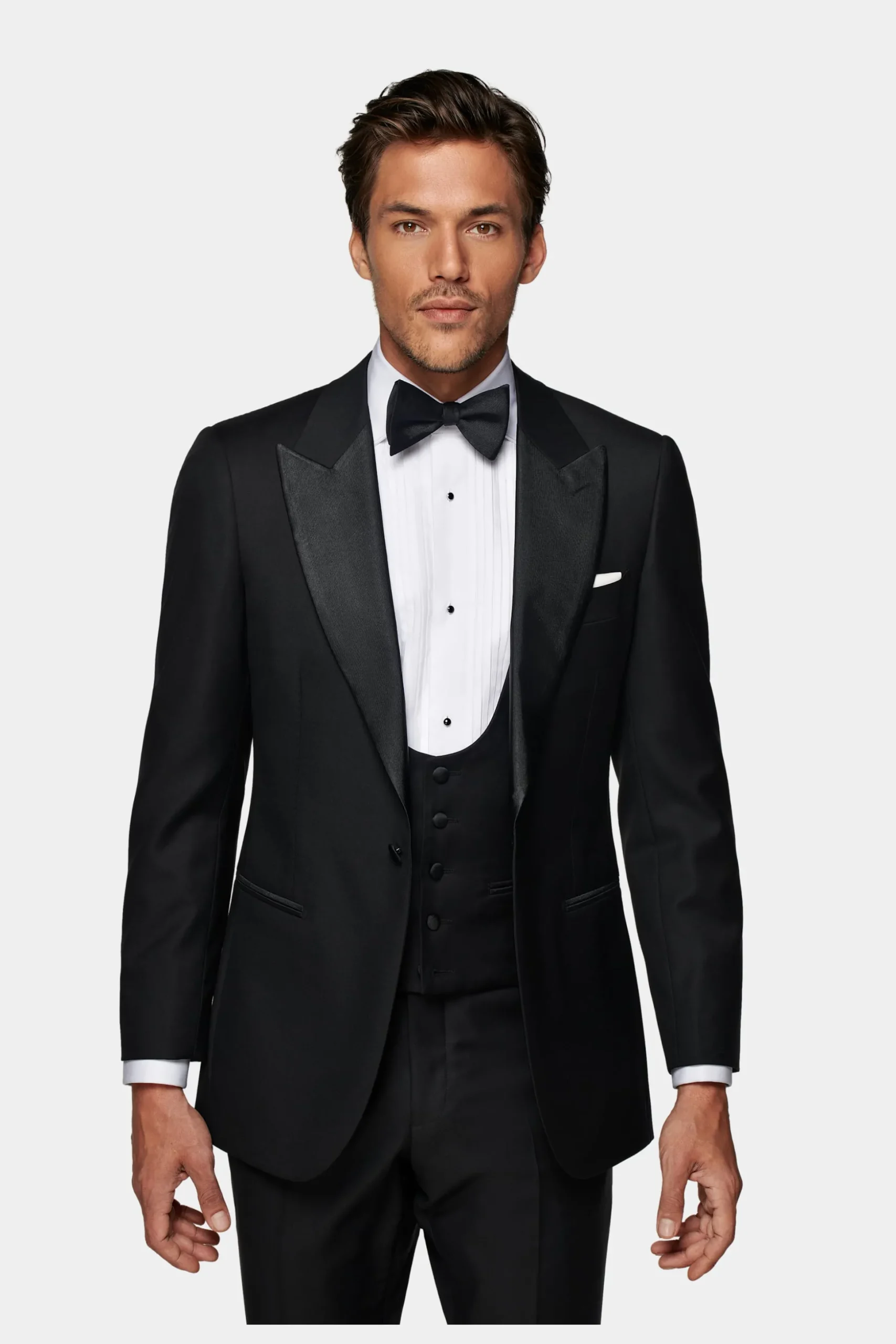 SUITSUPPLY Lazio Smoking Dreiteiler Schwarz-Männlich Smokings