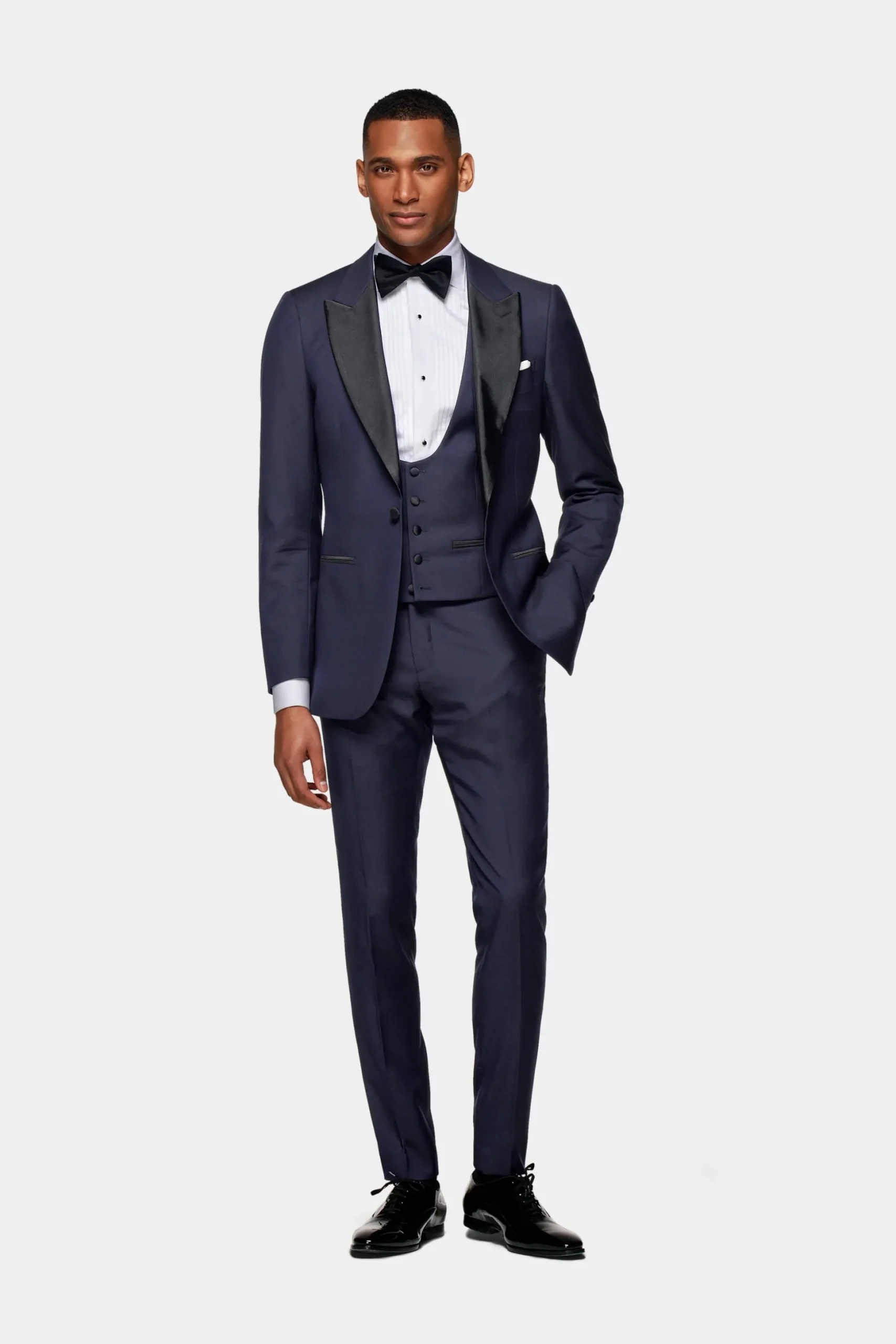 SUITSUPPLY Lazio Smoking Dreiteiler Navy-Männlich Smokings