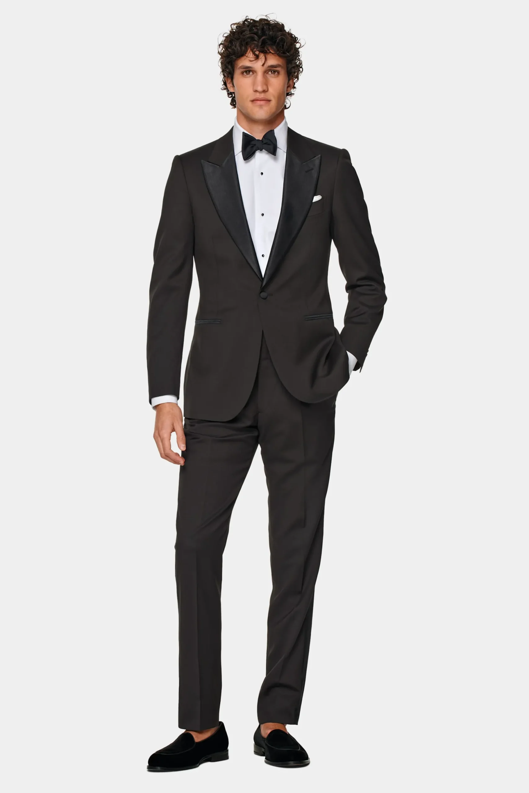 SUITSUPPLY Lazio Smoking Dunkelbraun-Männlich Smokings