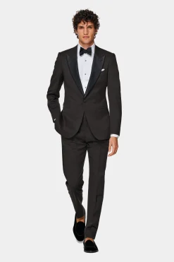 SUITSUPPLY Lazio Smoking Dunkelbraun-Männlich Smokings