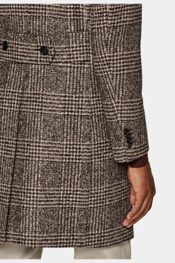 SUITSUPPLY Mantel Braun-Männlich Elegante Mäntel