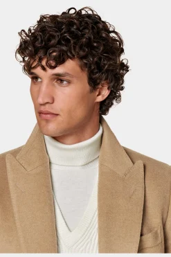 SUITSUPPLY Mantel Mittelbraun-Männlich Elegante Mäntel