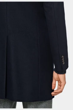 SUITSUPPLY Mantel Navy-Männlich Elegante Mäntel