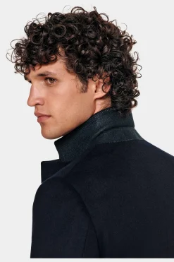 SUITSUPPLY Mantel Navy-Männlich Elegante Mäntel