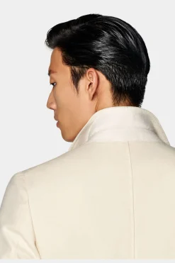 SUITSUPPLY Mantel Off-White-Männlich Elegante Mäntel