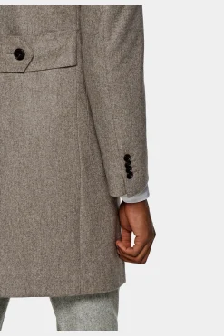SUITSUPPLY Mantel Taupe-Männlich Elegante Mäntel