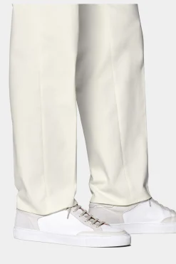 SUITSUPPLY Mira Hose Off-White Bundfalte-Männlich Elegante Hosen