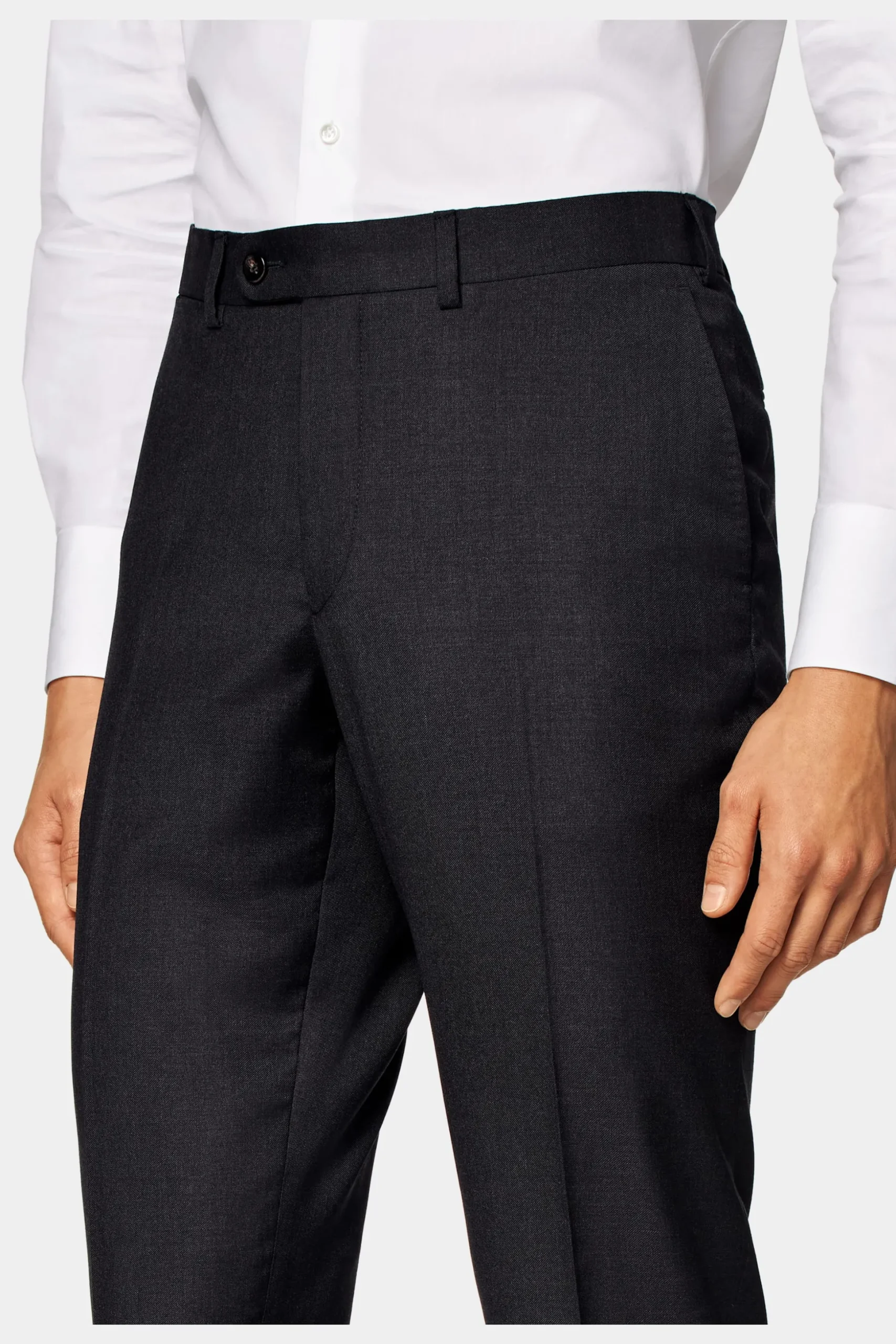 SUITSUPPLY Napoli Ganzjahresanzug Dunkelgrau-Männlich Business Anzüge